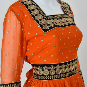 Robe afghane traditionnelle élégante pour femmes, magnifique robe longue à manches longues brodée, vêtements culturels - Product Image 4