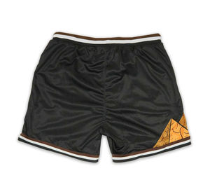 กางเกงบาสเก็ตบอลตาข่ายโพลีเอสเตอร์สองชั้นพิมพ์ลายโลโก้ตามสั่งสำหรับผู้ชาย แฟชั่นลำลอง เอวยางยืด - Product Image 2