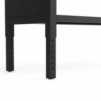 Armoire classique de 72 pouces avec 5 tiroirs, système de verrouillage à clé, boîte à outils, panneau perforé, capacité de charge de 450 kg, garantie de 2 ans