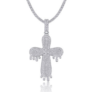 จี้เพชรโมอิสซาไนต์แบบฮิปฮอปสั่งทำยอดนิยม สไตล์แร็ปเปอร์ ชุบทอง 14K ของขวัญเครื่องประดับสำหรับผู้ชายและผู้หญิง ราคาสุดคุ้ม - Product Image 3