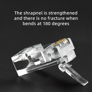 Cat7 cat8 cat6A trong suốt Ethernet <span class=keywords><strong>RJ45</strong></span> kết nối <span class=keywords><strong>RJ45</strong></span> <span class=keywords><strong>Keystone</strong></span> <span class=keywords><strong>Jack</strong></span> pha lê đầu tùy chỉnh connecteur Ethernet <span class=keywords><strong>RJ45</strong></span> kết nối - Product Image 6