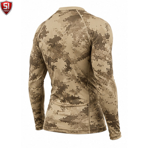 Unisex <b>Long</b> <b>Sleeve</b> Rash Guard <b>Compression</b> <b>Shirt</b> Printed Quick Dry Spandex/Polyester Sports Bodysuit Lightweight Activewear - Product Image 4