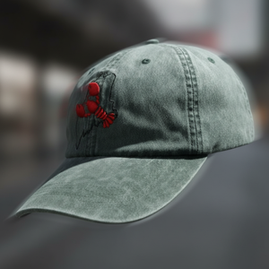 Casquette de baseball unisexe 100 % coton avec broderie homard, contour de l'État du Maine, casquette de papa en coton, personnalisable OEM, effet vintage délavé - Product Image 6