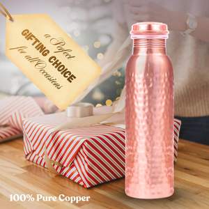 100% Pure Copper <b>Water</b> Bottle Ayurvedic Copper Bottle for Drinking <b>Water</b> 34 oz Handmade Office & Daily Hydration - Product Image 2