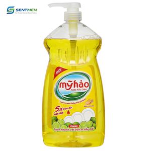 Wholesale My Hao 5X Lemon Dishwashing <b>Liquid</b> Dish Grease Cleaner 1.5kg (Transparent Bottles + Pump) - Product Image 1