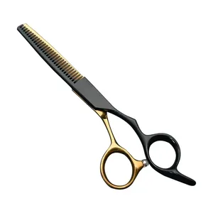 Ciseaux de barbier professionnels, ciseaux à effiler, ensemble d'outils de coiffure, ciseaux de coupe de cheveux pour salon, certifiés CE - Product Image 6