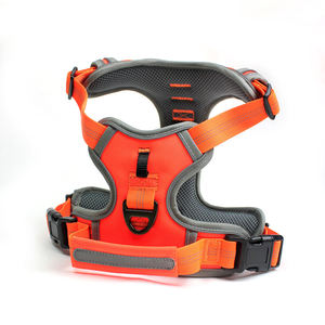 ODM Customizable LOGO Adjustable Breathable Fashion Simple Neoprene Dog <b>Harness</b> with Ease Hands Free Leash - Product Image 2