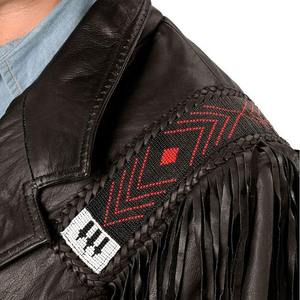 High Quality Genuine Leather Cowboy Style OME Fringe Biker <b>Canvas</b> Eco-Friendly Breathable Waterproof Vintage Winter <b>Jacket</b> - Product Image 6