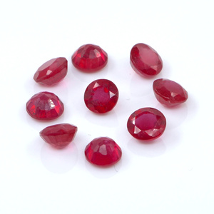Rubis naturels de Bangkok, ronds calibrés de 4,5 mm, pierres précieuses de rubis naturelles facettées, prêtes à l'emploi pour la création de bijoux - Product Image 1