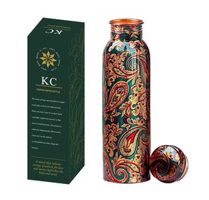 Copper Luxury <b>Disposable</b> Water Bottle Leak Proof Protection Ayurveda Yoga Health Benefits (Customized Size/Color/Logo 1Unit) - Product Image 3