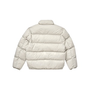 <b>Men's</b> <b>White</b> Puffer <b>Jacket</b> Winter Down Alternative Zip Up Regular Fit Stand Collar Waterproof Windproof Outerwear <b>Jacket</b> - Product Image 4