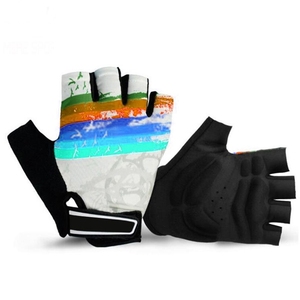 Half <b>Finger</b> Cycling Glove Breathable Mountain <b>Bike</b> Glove for Men Women Shock-Absorbing Gel Pad for Cycling Bicycling Running - Product Image 3