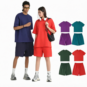 T-shirt en coton oversize pour homme, manches courtes, col rond, couleur unie, style streetwear, coupe ample, respirant, en jersey tricoté - Product Image 1