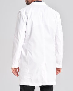 Blouse de laboratoire blanche légère pour hommes, grande taille, avec fonction de détection d'aiguilles, en tissu respirant - Product Image 3