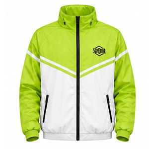 เสื้อแจ็คเก็ตกันลมพรีเมียมสำหรับผู้ชาย กันน้ำ น้ำหนักเบา ระบายอากาศได้ดี เหมาะสำหรับกิจกรรมกลางแจ้ง ออกกำลังกาย แบรนด์สั่งทำ ขายส่ง - Product Image 1