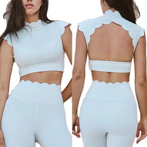 Nuevo Conjunto de Yoga para Mujer, Cintura Media, Diseño a Cuadros, Transpirable, Ligero, Spandex/Nailon, 2 Piezas, Leggings y Sujetador, Alta Calidad - Product Image 1