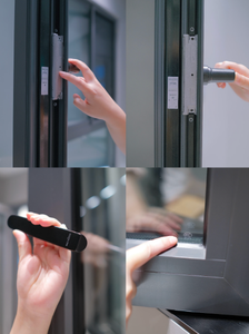 Fenêtres à persiennes fixes en aluminium <span class=keywords><strong>sur</strong></span> <span class=keywords><strong>mesure</strong></span>, double vitrage, pour hôtels, villas, boutiques, cours, étanches et insonorisées - Product Image 6