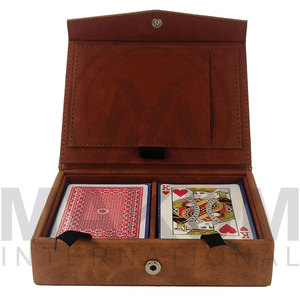 Estuche para Cartas de Póker Personalizado de Cuero Genuino, Porta Cartas de Juego, Estuche para Mazo de Cartas - Product Image 2