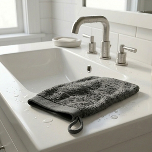 Best Glove Towel 16x21cm 100% Cotton Bath Washcloth Soft Terry OEKO-TEX Certified Thick Custom Logo Private Label Wholesale - Product Image 2