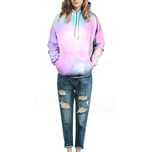 Sudaderas con Sublimación de Diseño Personalizado, Ropa Urbana con Estampado Completo, Precio de Fábrica, MOQ Bajo, Sudadera de Poliéster para Sublimación para Mujer - Product Image 5