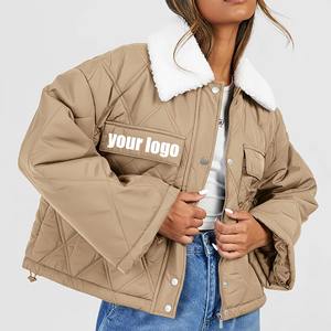 Nueva Colección 2026 Chaqueta Corta de Plumón para Mujer, Chaqueta de Invierno con Cuello de Piel de Zorro, Chaqueta Parka con Botones Frontales - Product Image 4