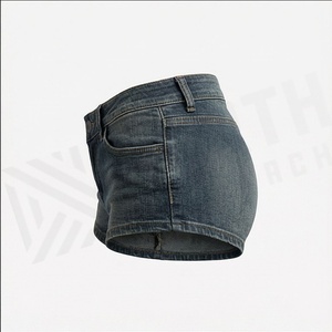 Shorts de Mezclilla Personalizados para Mujer, Corte Bajo, Estilo Atrevido, para Fiestas Nocturnas, Verano, Moda Casual Premium_1 - Product Image 3