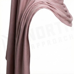 Hiyab de poliéster de color sólido para mujer, tela de chifón, agradable al tacto, para uso diario, pañuelo étnico de Oriente Medio. - Product Image 4