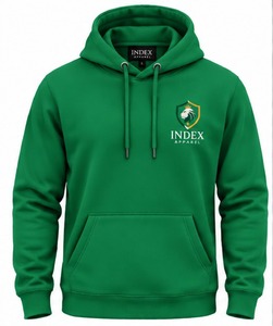 Sudadera con Capucha Personalizada con Gráficos, Estilo Urbano, Talla Grande, para Hombre, Color Verde, Corte Regular - Product Image 2
