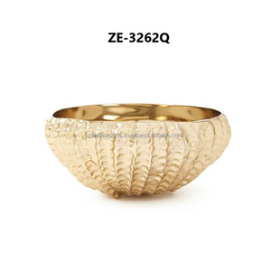 Bol en métal sculpté artistique de qualité supérieure, bol de luxe haut de gamme pour la cuisine, la salle à manger, bol en céramique japonais sûr pour la table basse, export Zahid - Product Image 4