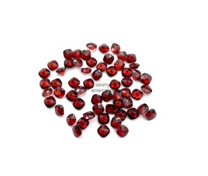 Natural <b>Garnet</b> Cushion Cut Faceted Loose Gemstone 3mm Calibrated <b>Garnet</b> Stone For Jewelry Making Wholesale Price Bulk Supplies - Product Image 5