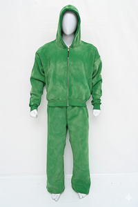 Ensemble de survêtement sportif en coton léger, deux pièces, à capuche, personnalisé, uni, décontracté, pour la salle de sport, la course à pied, pour hommes et femmes - Product Image 4