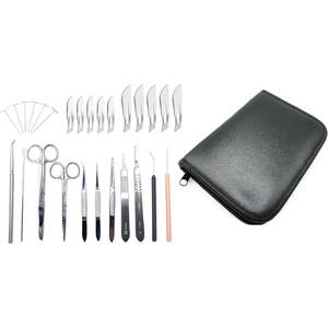 Kit de Disección Completo de 28 Piezas – Set Profesional de Disección para Biología y Anatomía, Tijeras, Pinzas, Bisturís, Agujas de Disección y Sondas - Product Image 5