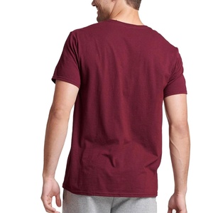 Men Knitted 100% Cotton Casual Neck Short Sleeve T-Shirt Breathable Eco-Friendly Summer Soft Lightweight Blank Solid Fashion <b>Top</b> - Product Image 5
