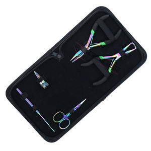 Kit completo de herramientas para extensiones de cabello Rainbow con removedor de microperlas, alicates de crimpado, gancho de extracción, tijeras de corte y pinza de dedo - Product Image 1