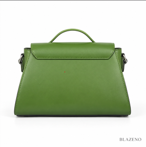 Bolso de Hombro de Cuero PU Verde para Mujer, Bolso de Mano Pequeño Cuadrado, Bolso Bandolera para Viajes Diarios - Product Image 2