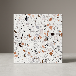 400x400 Terrasse Extérieure Terrazzo Porcelaine Mat Carrelage Rustique Antidérapant pour Sol Intérieur et Mur 16x16 pouces - Product Image 2