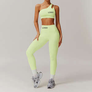 Conjunto de Yoga para Mujer, Directo de Fábrica, Leggings de Cintura Alta y Sujetador Deportivo, Ropa Deportiva Elástica, Fabricación Personalizada - Product Image 1