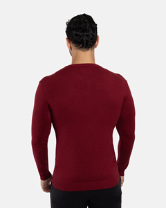 Men Customized Color Front Knitted Sweater Warm Soft Touch Cozy Winter Fit Modern Everyday Style Lightweight Fabric Casual - Product Image 2