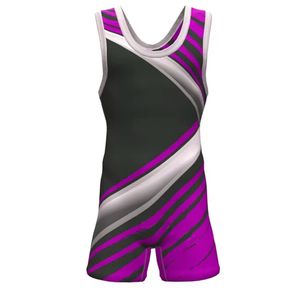 Women's Pro Wrestling Singlet Breathable Lightweight Durable Highly Stretchy Compression Suit Athletic Cut Front for Competition - Product Image 2