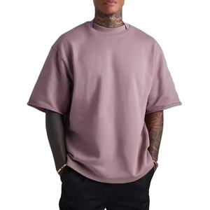 Camiseta de algodón OEM al por mayor, estilo boxy con corte relajado para marcas de streetwear estadounidenses, lista para la venta minorista. - Product Image 1