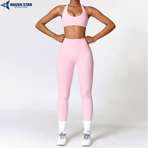 Conjunto de Yoga de Alta Elasticidad para Mujer, Ropa Deportiva Transpirable de Secado Rápido, Conjunto de Leggings para Fitness - Product Image 2