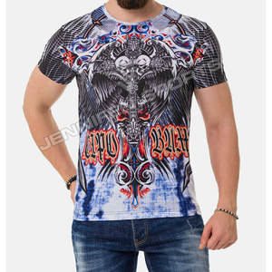 Camiseta Deportiva de Gimnasio Totalmente Personalizada con Diseño de Impresión 3D, Dropshipping, Camiseta Informal para Hombre de Alta Calidad, Poliéster/Algodón - Product Image 3