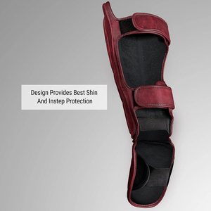Espinilleras Profesionales de Cuero PU para Entrenamiento de MMA y UFC, Equipo de Protección para Sparring - Product Image 4