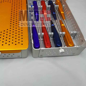 ชุดที่ Curettes กระดูกสันหลังแบบแมนนวลด้ามจับ8สีรุ้งเครื่องมือผ่าตัด Volkmann ISO13485 CE - Product Image 6