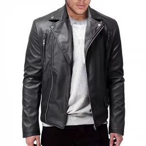 Genuine Leather Men's Retro Old-Fashioned Motorcycle <b>Jacket</b> Pure Head Layer Cowhide <b>Slim</b>-<b>Fit</b> Lapel Coat Casual Trend - Product Image 3
