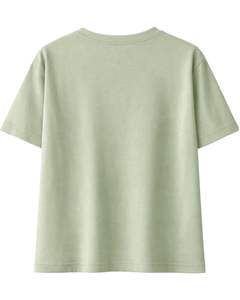 Camiseta con estampado floral para mujer, color verde salvia, de algodón suave, cuello redondo, informal, de manga corta, top de verano, ligera, cómoda y a la moda - Product Image 2