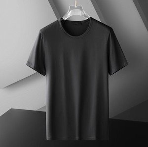 Maglietta Estiva da Uomo in Modal a Rapida Asciugatura, <span class=keywords><strong>Stile</strong></span> <span class=keywords><strong>Giapponese</strong></span>, Effetto Seta Ghiacciata, Taglie Grandi, Logo Personalizzato OEM, Prezzo di Fabbrica Cina-Bangladesh - Product Image 2