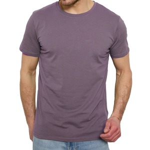 Anneau filé coton peigné élasthanne solide maillot unique couture latérale à manches courtes T-Shirts hommes décontracté Style personnalisé haut BD t-shirts - Product Image 5