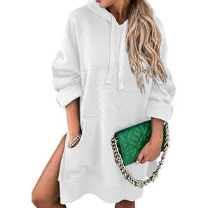 Sudadera Extra Grande de Material Suave para Mujer, Ropa Casual de Invierno, Cálida, 100% Algodón - Product Image 2