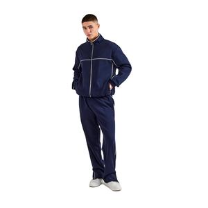 Chándal con cremallera reflectante de nailon atlético de fabricante de ropa de calle al por mayor, chaqueta de hombre con ribetes, chándal cortavientos para hombre - Product Image 1